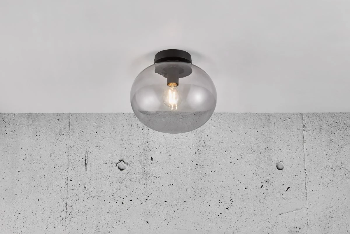 Nordlux ALTON Deckenleuchte Schwarz, Rauchfarbend E27 Dimmbar 27,5x27,5x24cm 6 Nordlux ALTON Deckenleuchte Schwarz, Rauchfarbend E27 Dimmbar 27,5x27,5x24cm – Bild 4