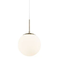 Nordlux GRANT Pendelleuchte Messing, Opal Weiß E27 Dimmbar 25x25x40cm 9 Nordlux GRANT Pendelleuchte Messing, Opal Weiß E27 Dimmbar 25x25x40cm -Nordlux 2010563035