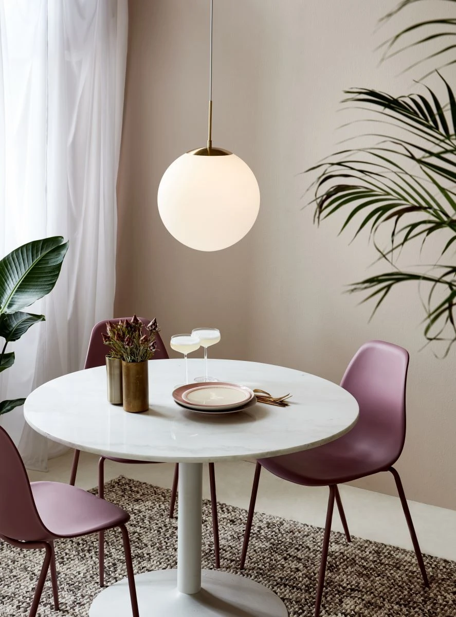 Nordlux GRANT Pendelleuchte Messing, Opal Weiß E27 Dimmbar 35x35x235cm 6 Nordlux GRANT Pendelleuchte Messing, Opal Weiß E27 Dimmbar 35x35x235cm – Bild 4