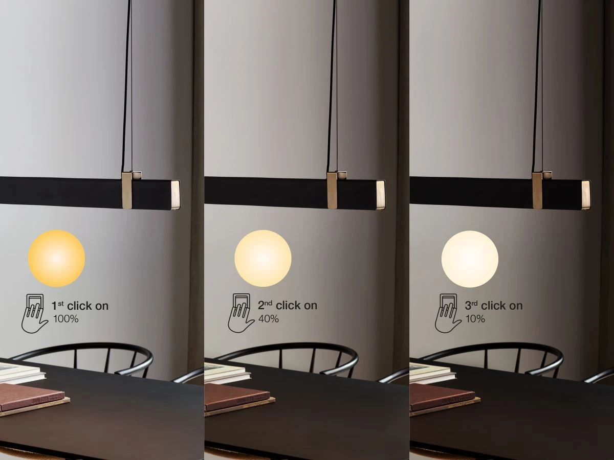 Nordlux LILT LED Pendelleuchte Schwarz 2000lm Stepdimmer 115x115x10,2cm 7 Nordlux LILT LED Pendelleuchte Schwarz 2000lm Stepdimmer 115x115x10,2cm – Bild 5