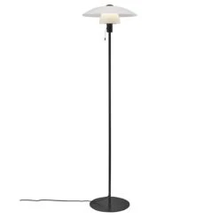 Nordlux VERONA Stehlampe Schwarz, Opal Weiß E27 Mit Schalter 40x40x150cm