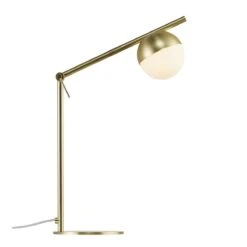 Nordlux CONTINA Schreibtischlampe Messing, Opal Weiß G9 Mit Kabelschalter 27x15x48,5cm 11 Nordlux CONTINA Schreibtischlampe Messing, Opal Weiß G9 Mit Kabelschalter 27x15x48,5cm -Nordlux 2010985035 6