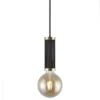 Nordlux GALLOWAY Pendelleuchte Schwarz, Messing E27 5,5x5,5x16,8cm -Nordlux 2011053003