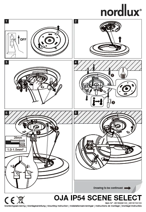 LED Deckenlampe Chrom Nordlux Oja 29 IP54 1600lm 3000/4000K Stepdimmer 11 LED Deckenlampe Chrom Nordlux Oja 29 IP54 1600lm 3000/4000K Stepdimmer – Bild 9