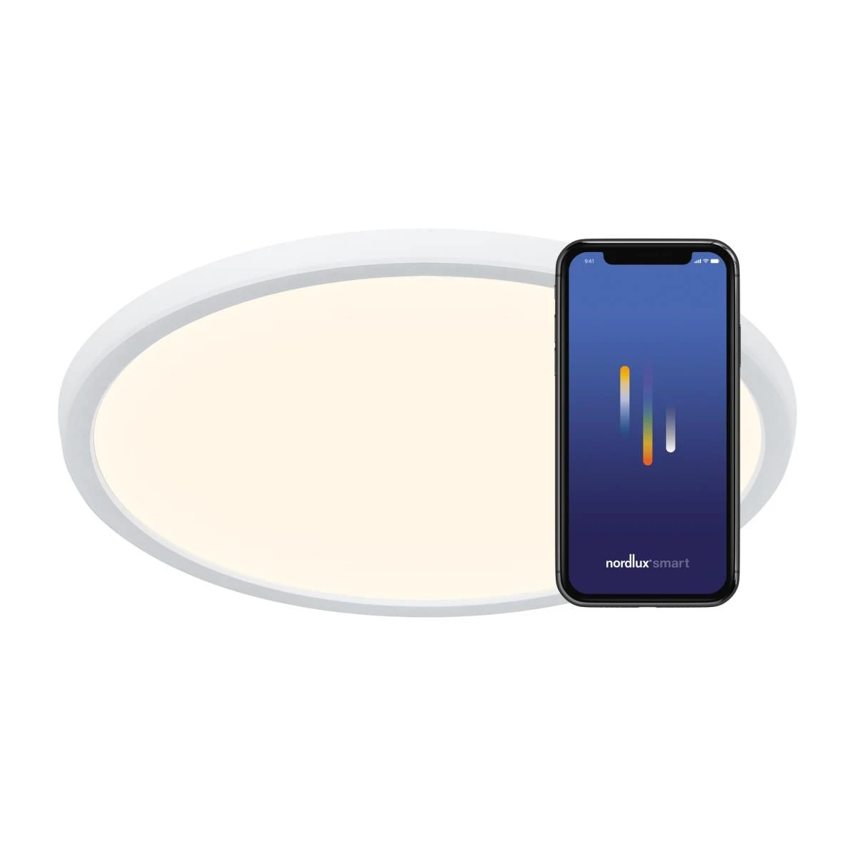 Nordlux Smart Home OJA SMART 42 IP20 LED Deckenleuchte Weiß 2300lm App Steuerbar 42,4x42,4x2,3cm 4 Nordlux Smart Home OJA SMART 42 IP20 LED Deckenleuchte Weiß 2300lm App Steuerbar 42,4x42,4x2,3cm – Bild 2