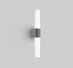 Nordlux HELVA LED Wandleuchte Gebürstet Nickel 900lm IP44 Mit Schalter 42,5x5,7x10,6cm -Nordlux 2015321055 2am