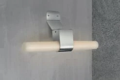 Nordlux HELVA LED Wandleuchte Gebürstet Nickel 900lm IP44 Mit Schalter 42,5x5,7x10,6cm -Nordlux 2015321055 5am