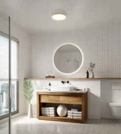 Nordlux NOXY LED Deckenleuchte Weiß 1650lm IP44 Mit Schalter 35x35x5cm -Nordlux 2015356101 4am