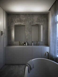 Nordlux OTIS LED Wandleuchte Chrom 1300lm IP44 40x14,6x7,5cm -Nordlux 2015401033am