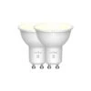 Nordlux Smart Home LED Leuchtmittel GU10 2er Set 450lm 2200-6500K 4,5W 80Ra 36° App Steuerbar 5x5x5,5cm -Nordlux 2070041000 1