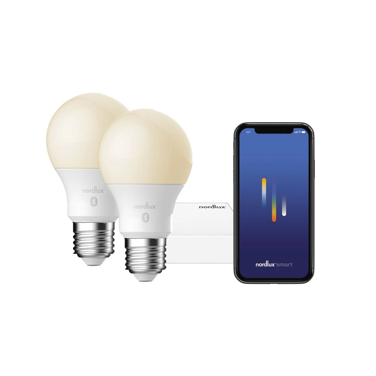 Nordlux Smart Home LED Leuchtmittel U. Brücke E27 2er Set 900lm 2200-6500K 7W 80Ra 240° App Steuerbar 6x6x10,9cm 4 Nordlux Smart Home LED Leuchtmittel U. Brücke E27 2er Set 900lm 2200-6500K 7W 80Ra 240° App Steuerbar 6x6x10,9cm – Bild 2