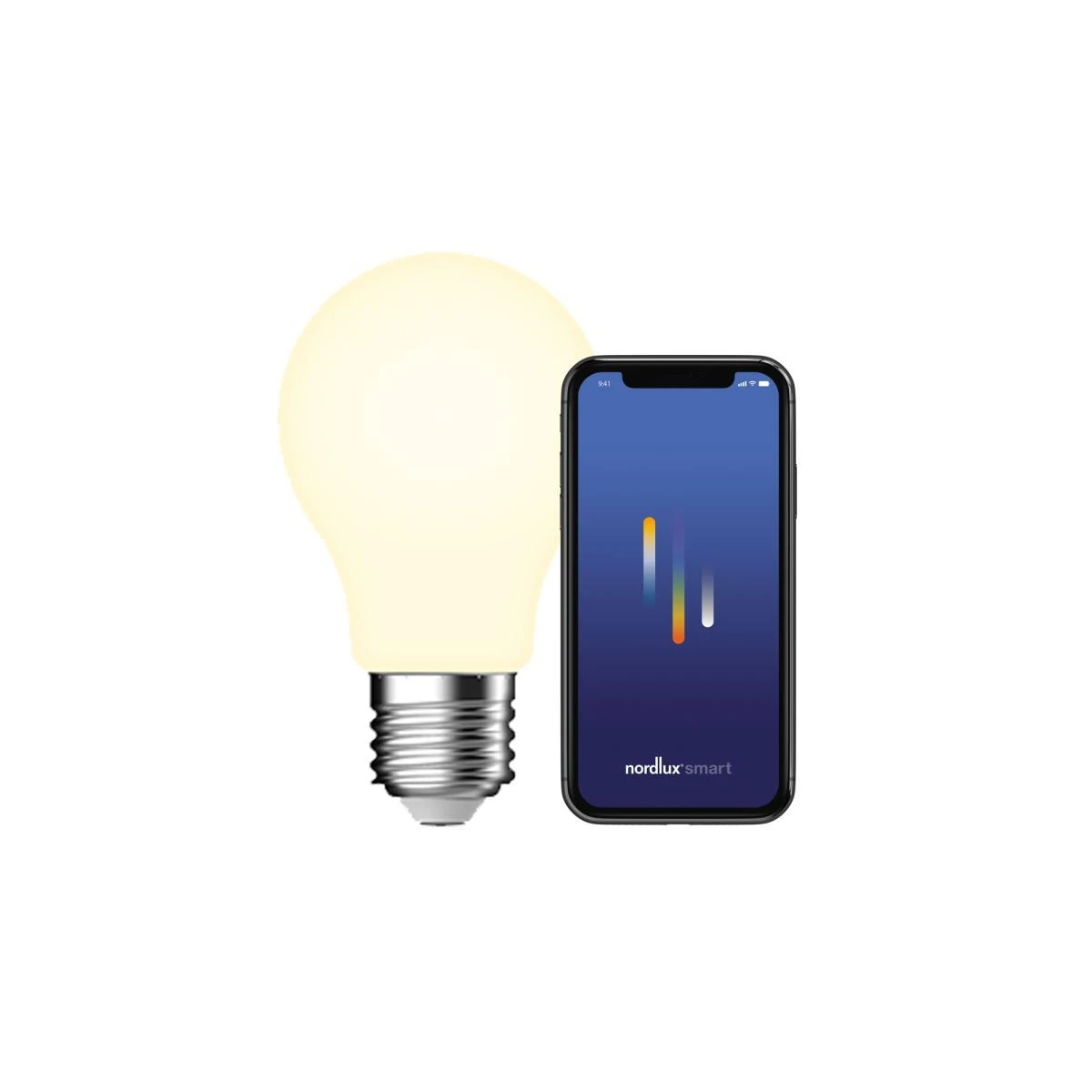 Nordlux Smart Home LED Leuchtmittel E27 A60 550lm 2200-6500K 4,7W 80Ra 360° App Steuerbar 6x6x10,4cm 4 Nordlux Smart Home LED Leuchtmittel E27 A60 550lm 2200-6500K 4,7W 80Ra 360° App Steuerbar 6x6x10,4cm – Bild 2