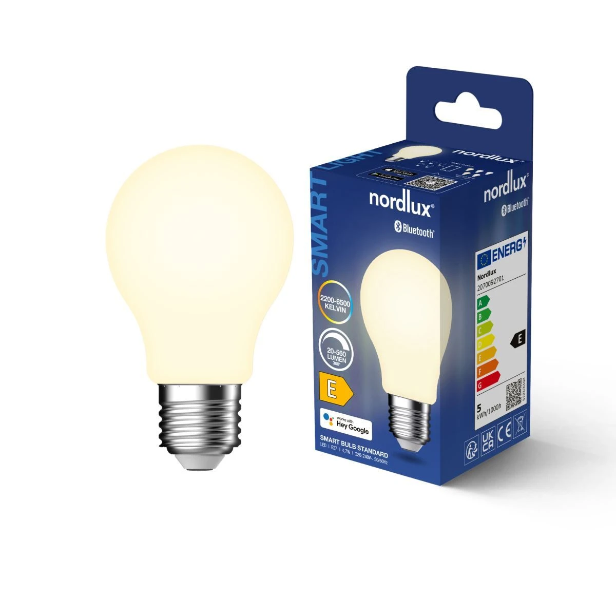 Nordlux Smart Home LED Leuchtmittel E27 A60 550lm 2200-6500K 4,7W 80Ra 360° App Steuerbar 6x6x10,4cm 7 Nordlux Smart Home LED Leuchtmittel E27 A60 550lm 2200-6500K 4,7W 80Ra 360° App Steuerbar 6x6x10,4cm – Bild 5