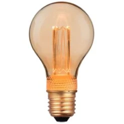 Nordlux LED Leuchtmittel E27 A60 Goldfarbend 65lm 1800K 2,3W 330° Dimmbar 6x6x11,2cm