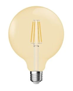 Nordlux LED Leuchtmittel E27 Goldfarbend 400lm 2500K 5,4W 80Ra 360° Dimmbar 9,5x9,5x13,7cm
