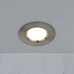 Nordlux SIEGE LED Einbaustrahler Nickel 345lm IP65 8,5x8,5x4,5cm -Nordlux 2110370155am