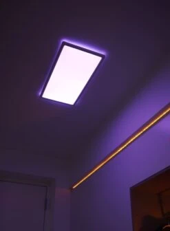 Nordlux Smart Home HARLOWSMAR RGB LED Deckenleuchte Weiß 2100lm IP54 App Steuerbar 59,5x29,4x2,3cm -Nordlux 2110806101 2