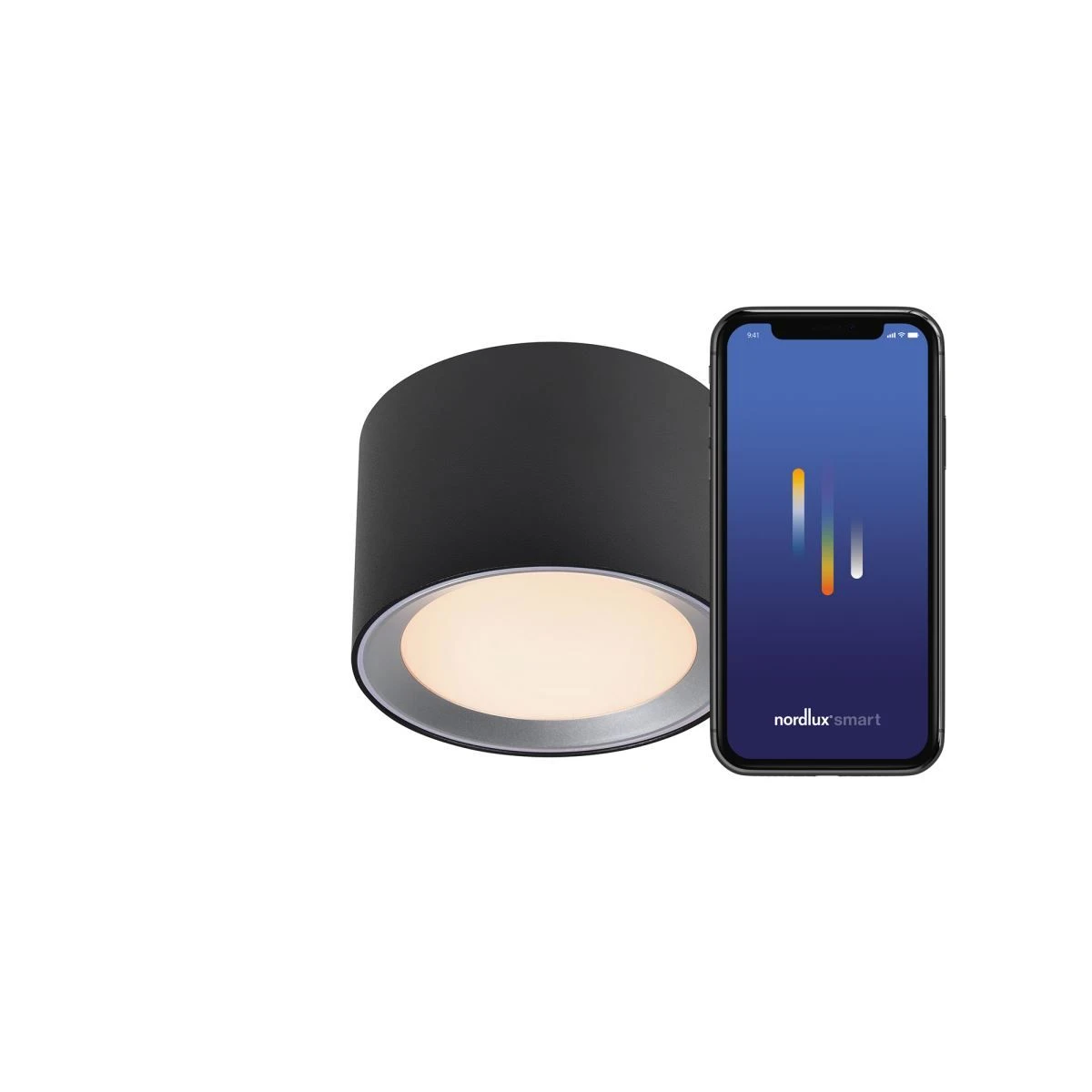 Nordlux Smart Home LANDON SMART LED Deckenleuchte Schwarz 650lm IP44 App Steuerbar 12,5x12,5x8,2cm 3 Nordlux Smart Home LANDON SMART LED Deckenleuchte Schwarz 650lm IP44 App Steuerbar 12,5x12,5x8,2cm