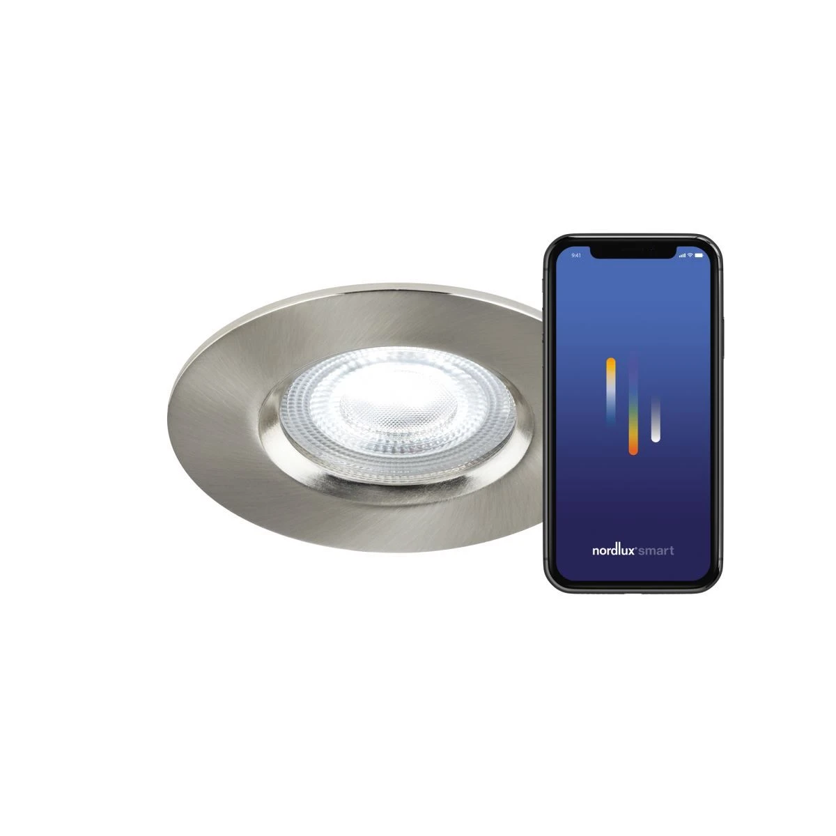 Nordlux Smart Home DONSMART RGB LED Einbaustrahler Gebürstet Nickel 320lm IP65 App Steuerbar 8,5x8,5x5,4cm 8 Nordlux Smart Home DONSMART RGB LED Einbaustrahler Gebürstet Nickel 320lm IP65 App Steuerbar 8,5x8,5x5,4cm – Bild 6