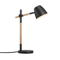Nordlux THEO Tischlampe Schwarz Holz GU10 Mit Kabelschalter 33x15x42,7cm 10 Nordlux THEO Tischlampe Schwarz Holz GU10 Mit Kabelschalter 33x15x42,7cm -Nordlux 2112645003