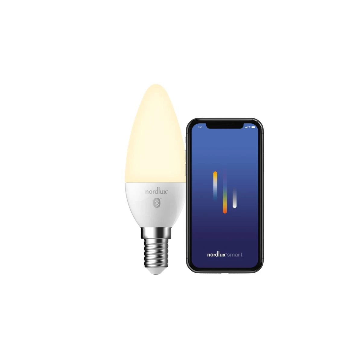 Nordlux Smart Home LED Leuchtmittel E14 C35 400lm 2700K 4,7W 80Ra 300° App Steuerbar 3,5x3,5x10,7cm 4 Nordlux Smart Home LED Leuchtmittel E14 C35 400lm 2700K 4,7W 80Ra 300° App Steuerbar 3,5x3,5x10,7cm – Bild 2