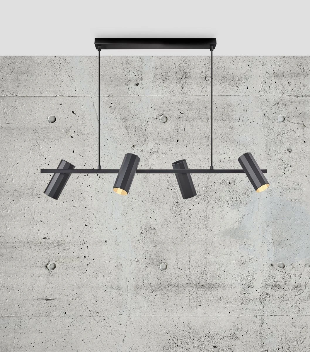 Nordlux ALANIS 4 Pendelleuchte Schwarz GU10 Dimmbar 90x90x15cm 9 Nordlux ALANIS 4 Pendelleuchte Schwarz GU10 Dimmbar 90x90x15cm – Bild 7