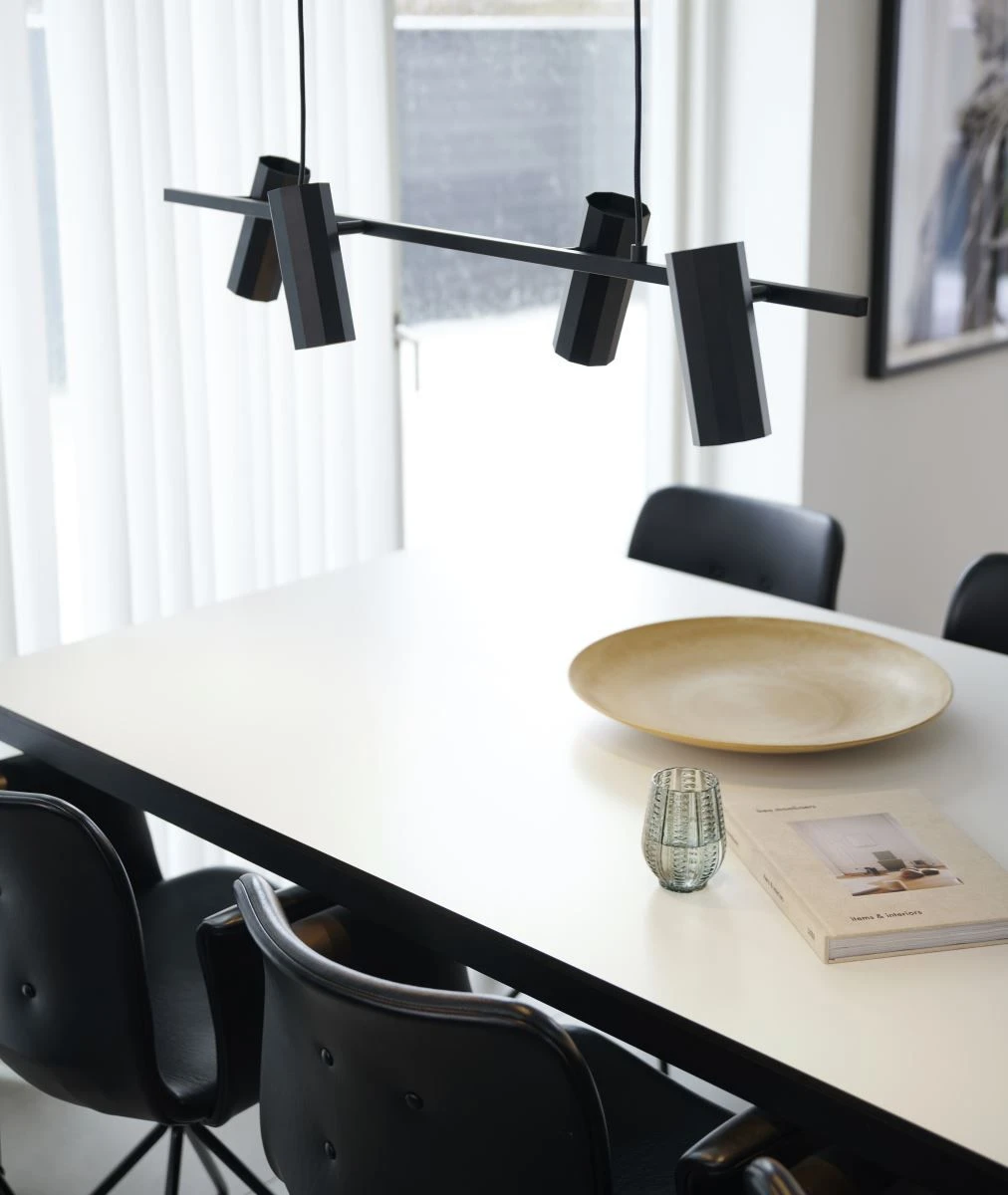 Nordlux ALANIS 4 Pendelleuchte Schwarz GU10 Dimmbar 90x90x15cm 8 Nordlux ALANIS 4 Pendelleuchte Schwarz GU10 Dimmbar 90x90x15cm – Bild 6