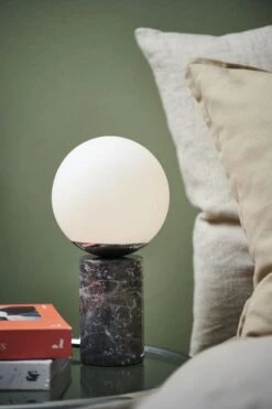 Nordlux LILLY Tischlampe Grau E14 Mit Kabelschalter 15x15x28,5cm -Nordlux 2213575010 1