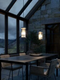 Nordlux LINTON Outdoor Hängelampe Verzinkter Stahl E27 IP54 Dimmbar 13x13x25,4cm -Nordlux 2218273031 3