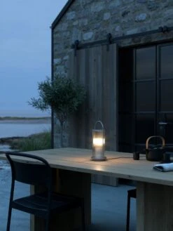 Nordlux LINTON Outdoor Tischlampe Verzinkter Stahl E27 IP54 Mit Kabelschalter 13x13x32,5cm -Nordlux 2218295031 2