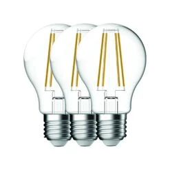 Nordlux Smart Home LED Leuchtmittel E27 A60 3er Set Filament 600lm 2200K-6500K 4,7W 80Ra 360° 6x6x10,4cm App Steuerbar