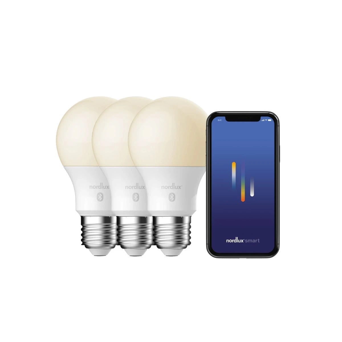 Nordlux Smart Home LED Leuchtmittel E27 A60 3er Set 900lm 2200K-6500K 7W 80Ra 240° 6x6x10,9cm App Steuerbar 4 Nordlux Smart Home LED Leuchtmittel E27 A60 3er Set 900lm 2200K-6500K 7W 80Ra 240° 6x6x10,9cm App Steuerbar – Bild 2