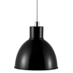 Nordlux Pop Pendelleuchte E27, 21,5cm Rund, Schwarz