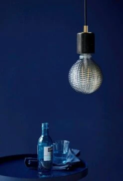 Nordlux SIV Pendelaufhang E27, Marmor Schwarz, 270cm Textilkabel -Nordlux 45883003 2