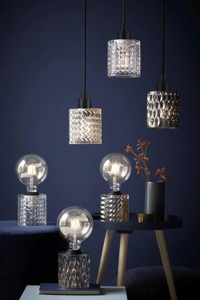 Hängelampe Riffelglas Bernstein Nordlux Hollywood Mit E27 Fassung 5 Hängelampe Riffelglas Bernstein Nordlux Hollywood Mit E27 Fassung – Bild 3