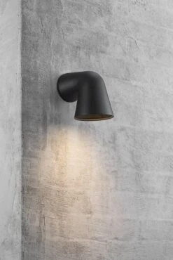 Wandaußenleuchte Schwarz Nordlux Front Single IP44 GU10 7 Wandaußenleuchte Schwarz Nordlux Front Single IP44 GU10 -Nordlux 46801003 1