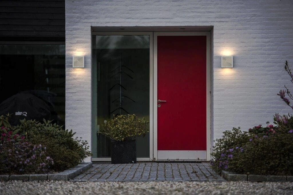 LED Wandaußenleuchte Weiß Nordlux Maze Bended 700lm 3000K 18x18cm 5 LED Wandaußenleuchte Weiß Nordlux Maze Bended 700lm 3000K 18x18cm – Bild 3