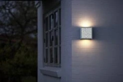 LED Wandaußenleuchte Weiß Nordlux Maze Bended 700lm 3000K 18x18cm 9 LED Wandaußenleuchte Weiß Nordlux Maze Bended 700lm 3000K 18x18cm -Nordlux 46881001 3