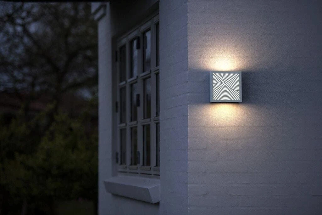 LED Wandaußenleuchte Weiß Nordlux Maze Bended 700lm 3000K 18x18cm 6 LED Wandaußenleuchte Weiß Nordlux Maze Bended 700lm 3000K 18x18cm – Bild 4