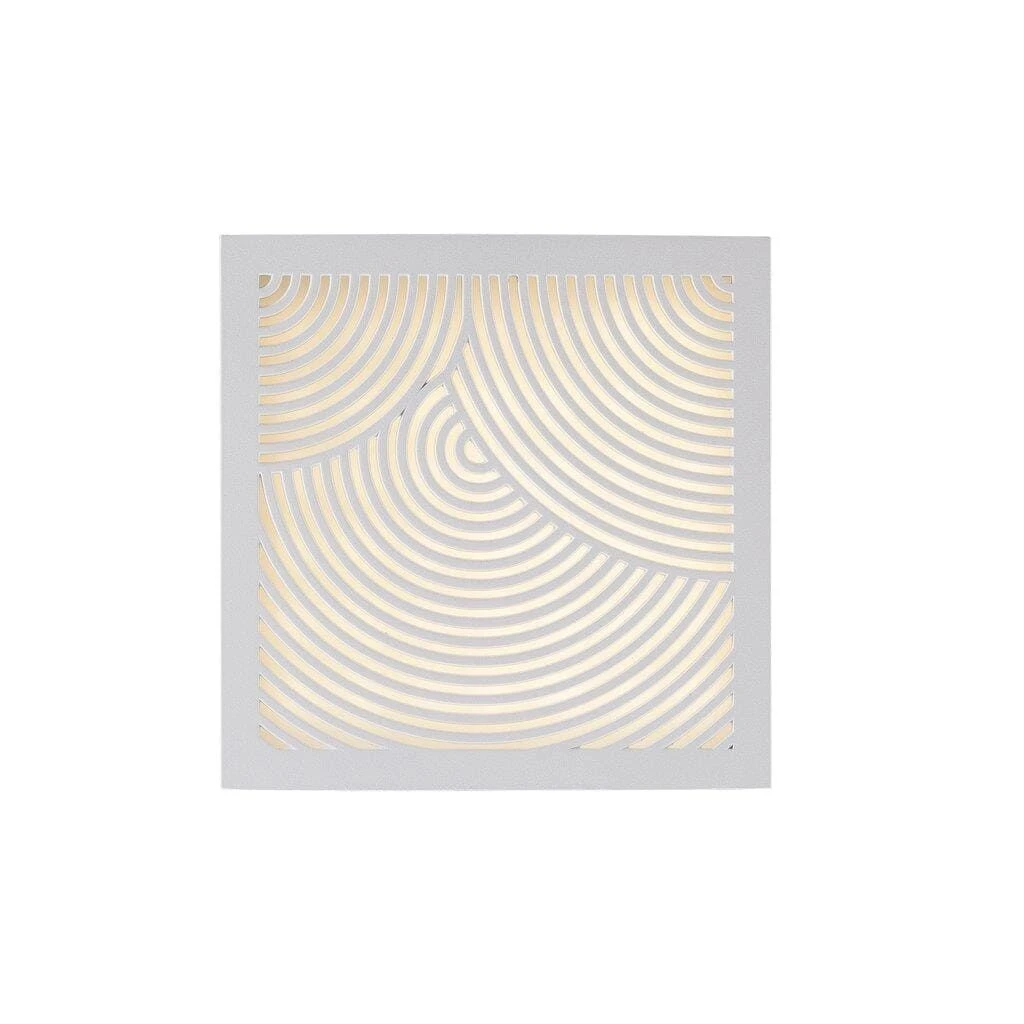 LED Wandaußenleuchte Weiß Nordlux Maze Bended 700lm 3000K 18x18cm 3 LED Wandaußenleuchte Weiß Nordlux Maze Bended 700lm 3000K 18x18cm