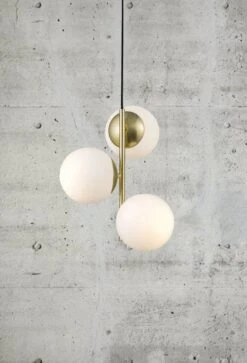 Hängelampe Mit 3 Kugeln Opal Messing Nordlux Lilly E14 10 Hängelampe Mit 3 Kugeln Opal Messing Nordlux Lilly E14 -Nordlux 48603035 3