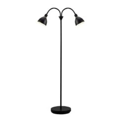 Nordlux Ray Stehleuchte E14, 2-flg. Schwarz Mit Flexarmen