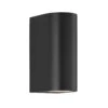 LED Wandaußenleuchte Up Down Schwarz Nordlux Asbol IP44 2x350lm 3000K -Nordlux 84971003
