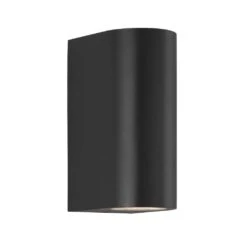 LED Wandaußenleuchte Up Down Schwarz Nordlux Asbol IP44 2x350lm 3000K