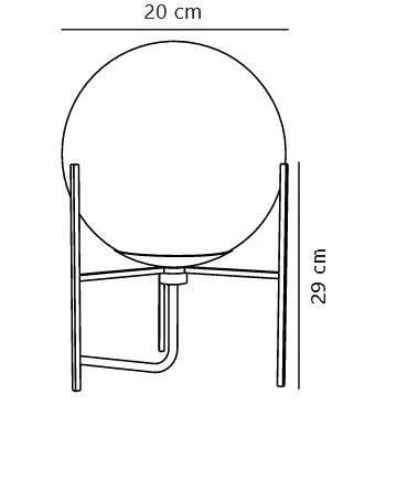 Tischlampe Mit Glaskugel Nordlux Alton Rauchglas Schwarz E14 5 Tischlampe Mit Glaskugel Nordlux Alton Rauchglas Schwarz E14 – Bild 3