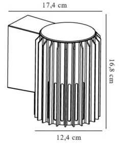 Nordlux Wandleuchte Aludra Seaside Metallisch Braun Alu IP54 E27 -Nordlux aludra wandleuchte tz 1