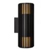 Nordlux Up Down Wandleuchte Aludra Seaside Schwarz Alu IP54 2xE27 -Nordlux aludra 2418121203 1