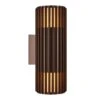Nordlux Up Down Wandleuchte Aludra Seaside Metallisch Braun Alu IP54 2xE27 -Nordlux aludra 2418121261 1