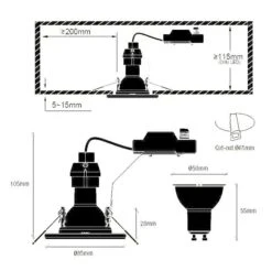 LED Einbaustrahler Nickel Gebürstet Nordlux Canis 5er Set GU10 A 345lm 2700K 14 LED Einbaustrahler Nickel Gebürstet Nordlux Canis 5er Set GU10 A 345lm 2700K -Nordlux canis2700k 1 1