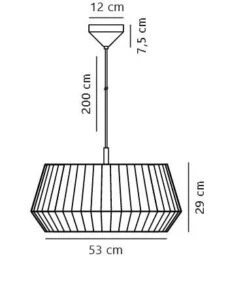 Nordlux DICTE 53 Pendelleuchte Weiß Textil E27 Dimmbar 53x53x29cm 13 Nordlux DICTE 53 Pendelleuchte Weiß Textil E27 Dimmbar 53x53x29cm -Nordlux dicte53 haengelampe tz